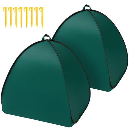 2 Pcs Pop Up Shrub Covers Frost Protection Tent, 30" x 28" x 28" Winter Plant Cover Freeze Protection, Warm Garden Plant Protector Tent for Protecting Outdoor Shrub Fruit Potted Plants from Snow & Ice 🍁 All In One Marketplace Canada