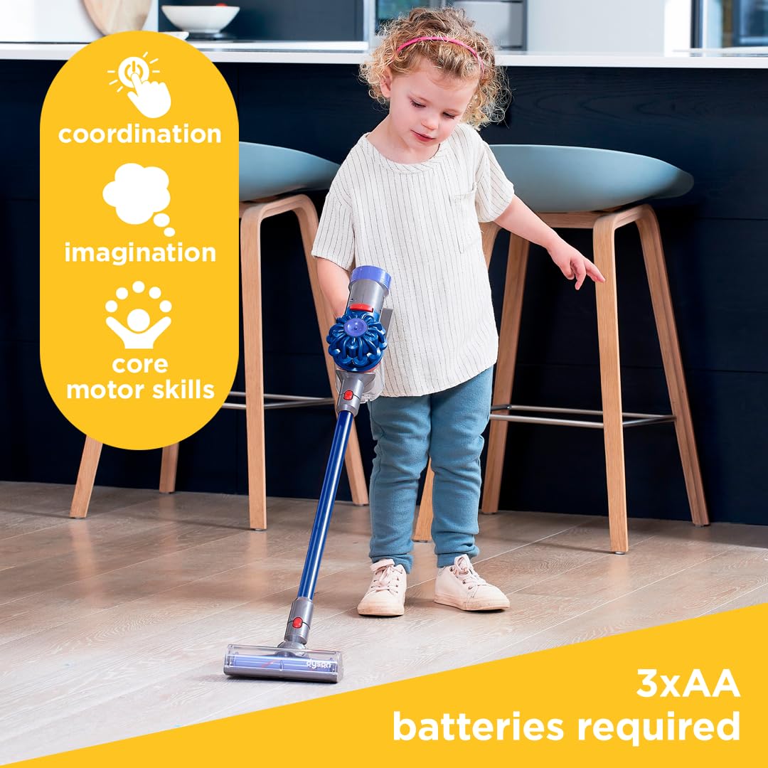 Casdon Dyson Cordless Vacuum Interactive & Officially Licensed Toy Dyson Vacuum for Children Aged 3+ Realistic Role-Play Fun, Blue 🍁 All In One Marketplace Canada Casdon