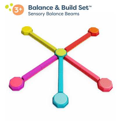 B. toys Balance Beam Set, 10 Beams & 6 Sensory Stepping Stones, Rainbow 🍁 All In One Marketplace Canada