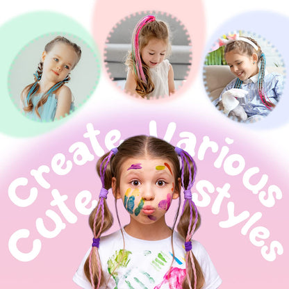 Dreamlover Pre-Braided Colored Hair Extensions for Kids, 12 Pieces 🍁 All In One Marketplace Canada
