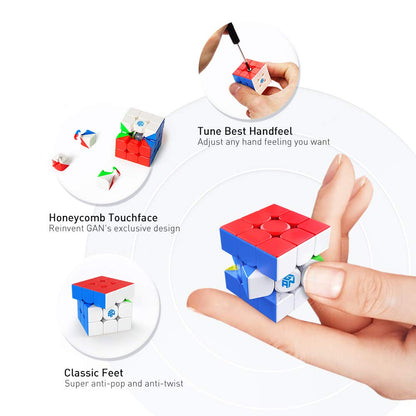 GAN 330 Mini Cube Key Ring 3x3 Speed Cube Keychains, Stocking Stuffers Christmas New Year Holiday Birthday Gifts for Kids Teens Beginners Carry On, 1.2 Inch (Standard Version) 🍁 All In One Marketplace Canada