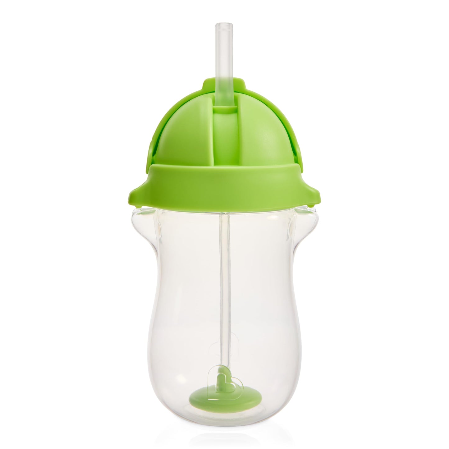 Munchkin Any Angle Sippy Cup for Toddlers, Weighted Straw Trainer Cup with Click Lock Lid, 10 Ounce, Green, 1 Pack Munchkin
