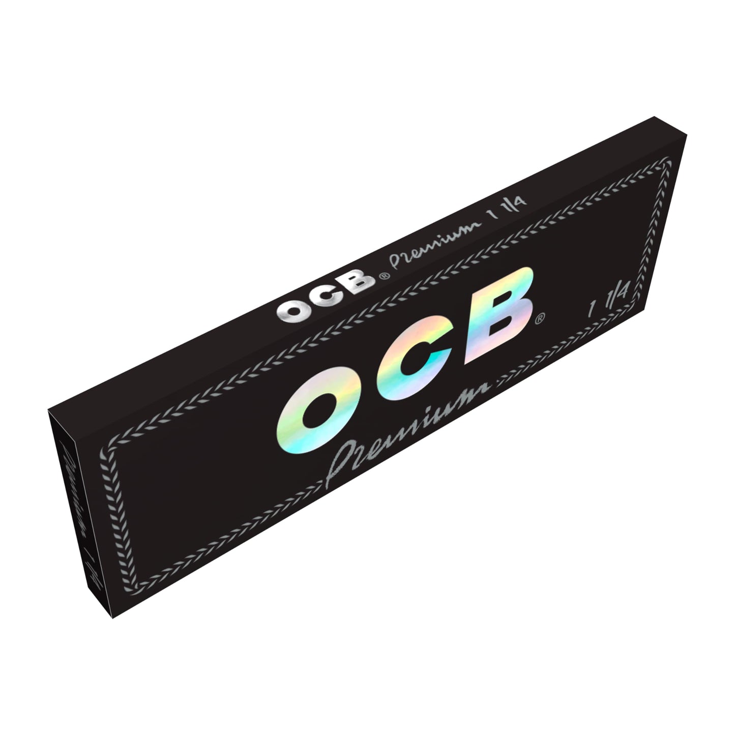 OCB Premium Black Rolling Papers 1 1/4 (44mm x 77mm) - 25 packs of 50 papers