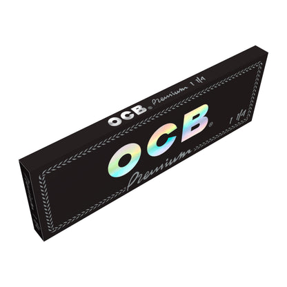OCB Premium Black Rolling Papers 1 1/4 (44mm x 77mm) - 25 packs of 50 papers
