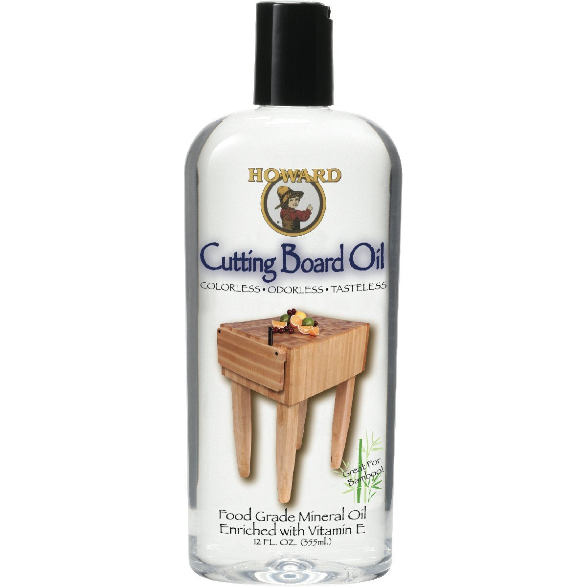 Howard Products BBB012 Butcher Block and Cutting Board Oil, 12-Ounce HOWARD