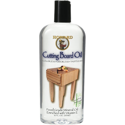 Howard Products BBB012 Butcher Block and Cutting Board Oil, 12-Ounce HOWARD