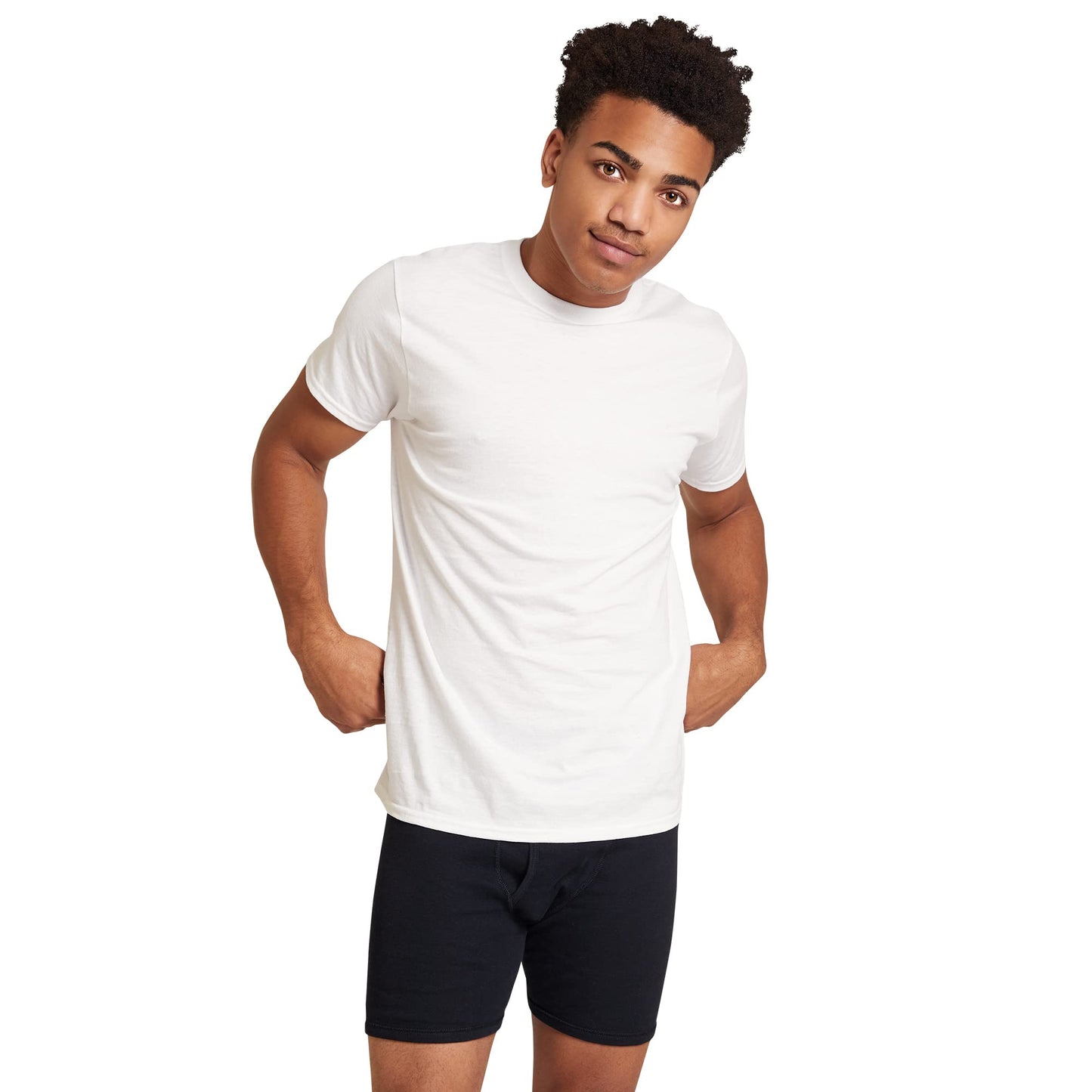 T-shirts ras du cou GILDAN Platinum pour homme, blancs (lot de 6), taille S