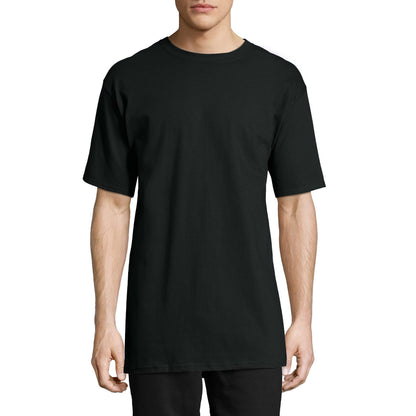 Hanes Size Men's Beefy Short Sleeve Tee Value Pack (2-Pack), Black, 4X-Large/Tall