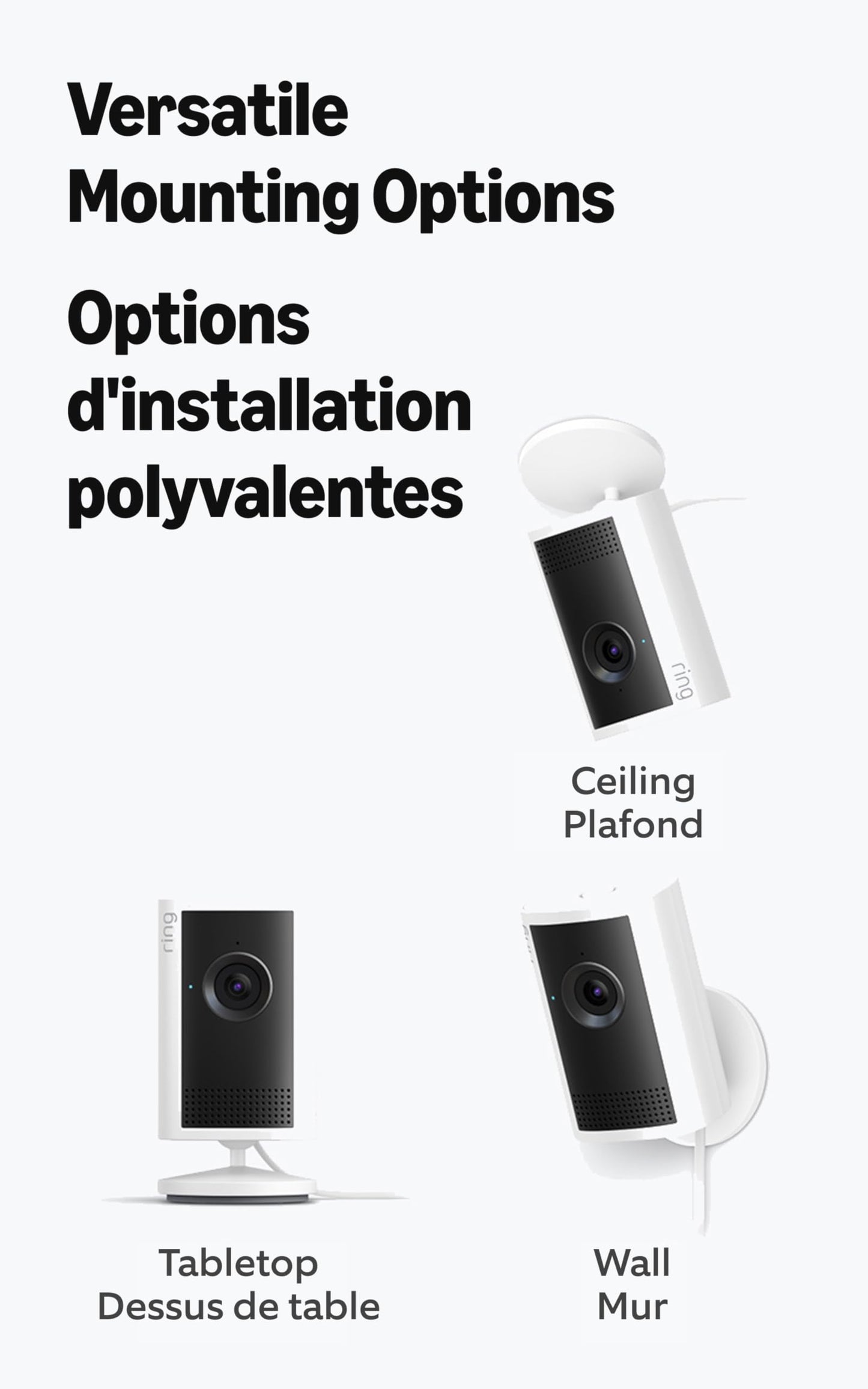 Ring Indoor Cam Plus, Plug-In (Newest Model) — Retinal 2K for crisp, true-to-life video quality, 4x Enhanced Zoom, Low-Light Sight, Black
