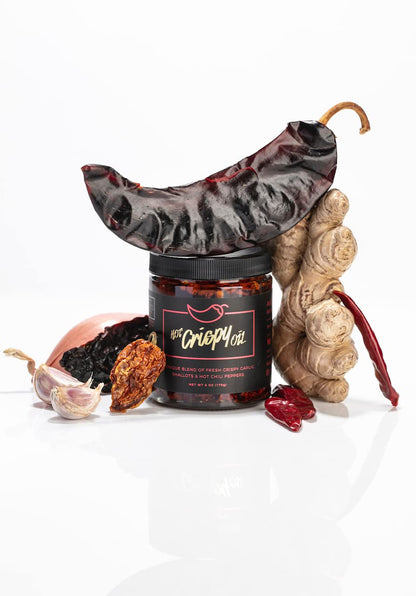 Hot Crispy Oil Original – All-Natural Blend with Fried Shallots, Garlic & Chili Peppers, 170g