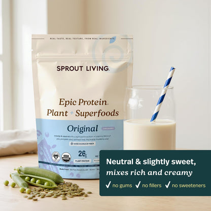 Sprout Living Epic Protein Powder Original 1 lb, original, 1-pound Sprout Living