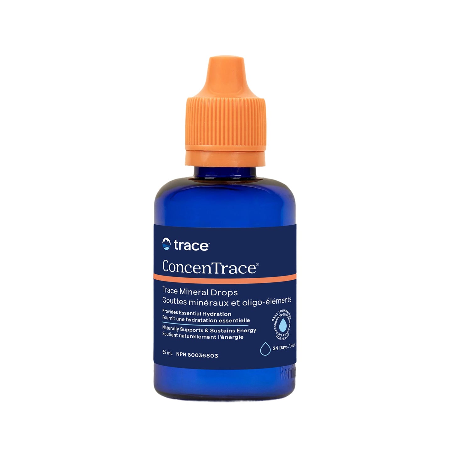 Trace Minerals ConcenTrace Drops | 60 ML | Full Spectrum Minerals | Ionic Liquid Magnesium, Chloride, Potassium | Low Sodium | Energy, Electrolytes, Hydration Trace Minerals