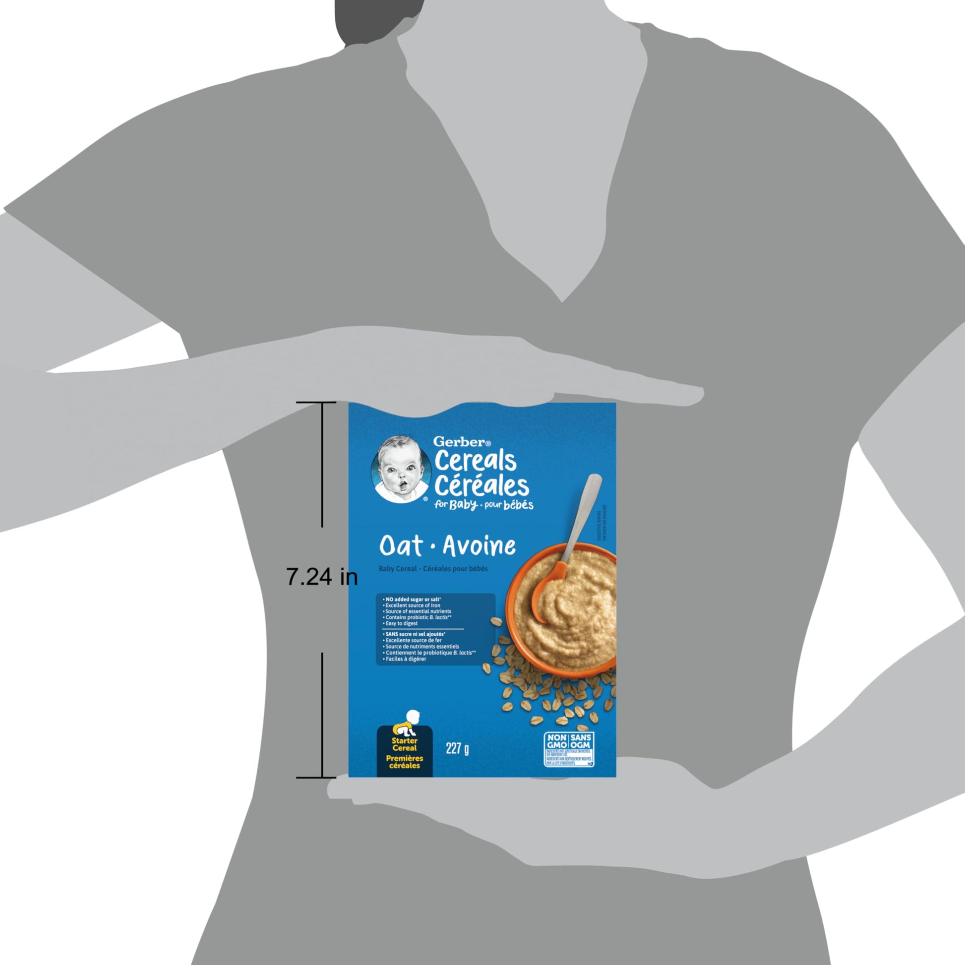 GERBER Oat Baby Cereal, 6 Boxes, 1.4 kg Gerber