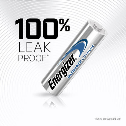Energizer Ultimate Lithium AA Batteries (8 Pack), 1.5V Lithium Double A Batteries