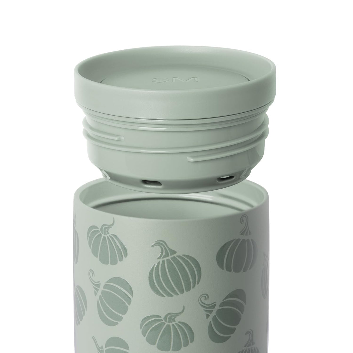 Tasse de voyage pour café Simple Modern Halloween, couvercle 360° | 475 ml | Citrouilles