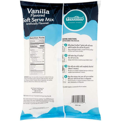 Frostline Vanilla Soft Serve Ice Cream Mix - 6 lb Bulk