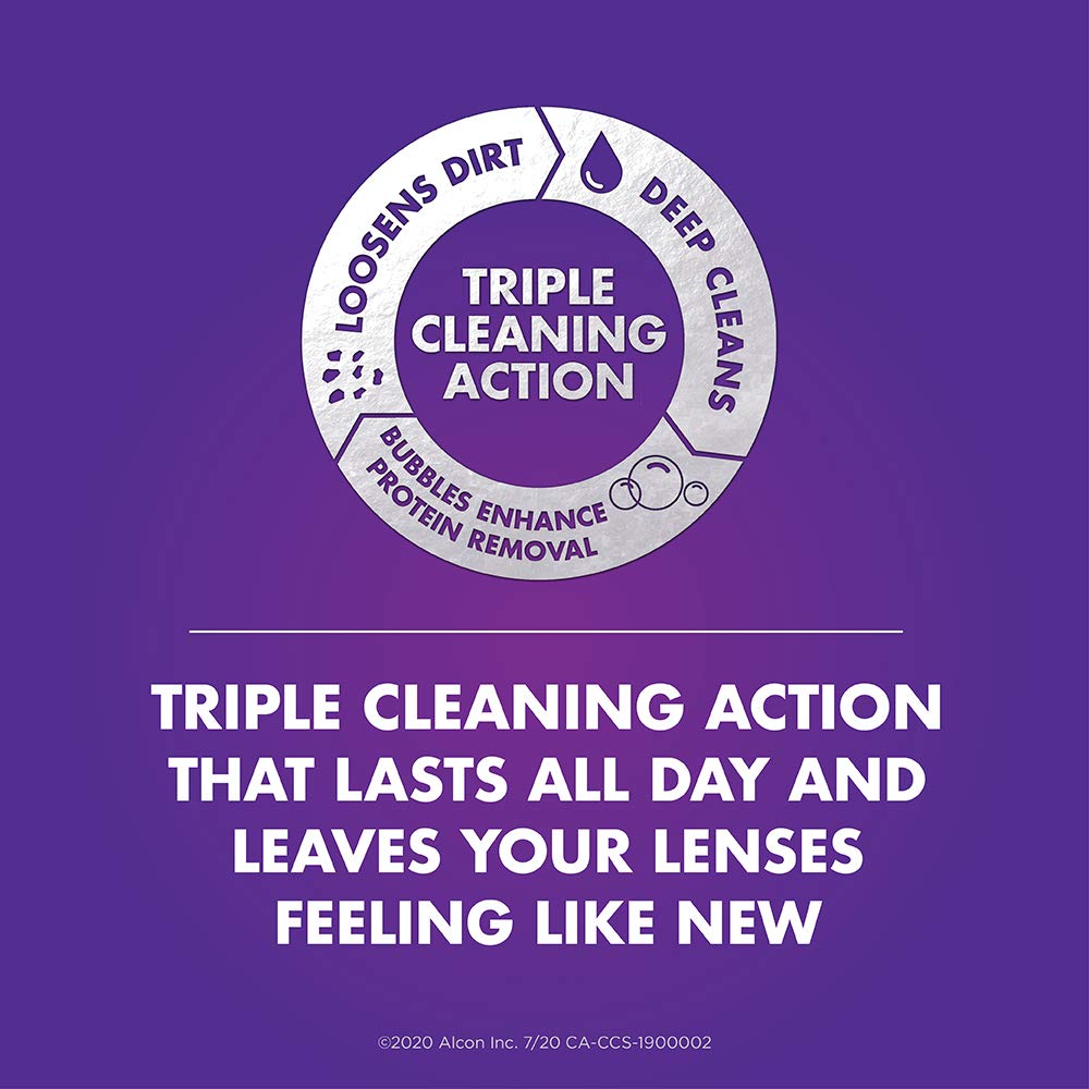 CLEAR CARE® Plus With HydraGlyde Contact Lens Solution, Twin Pack Cleaning & Disinfecting Solution With Hydrogen Peroxide, 2 x 360 mL