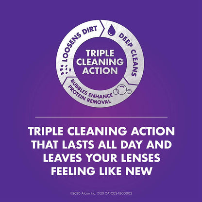 CLEAR CARE® Plus With HydraGlyde Contact Lens Solution, Twin Pack Cleaning & Disinfecting Solution With Hydrogen Peroxide, 2 x 360 mL