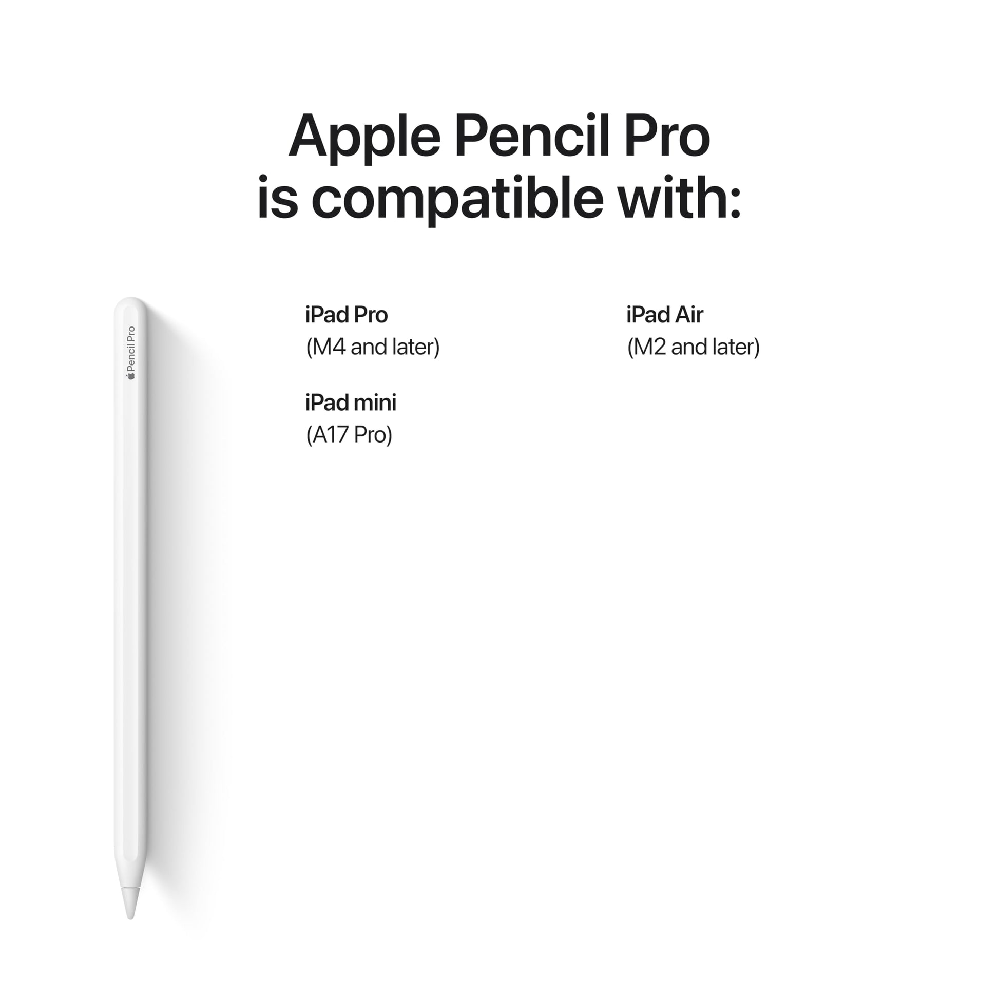Apple Pencil Pro: Latest Model - Device Compatibility Check Required - Pixel-Perfect Precision, Tilt and Pressure Sensitivity, Perfect for Note-Taking, Drawing, and Art. Charges and Pairs Magnetically - Available at All In One Marketplace Canada
