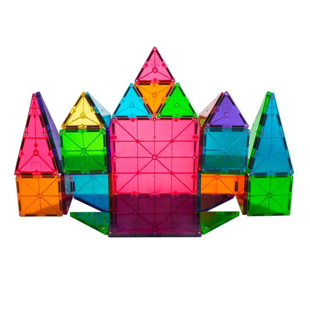 Magna-Tiles 02132 Clear Colors 32 Piece Set by Valtech Since 1997 - Available at All In One Marketplace Canada