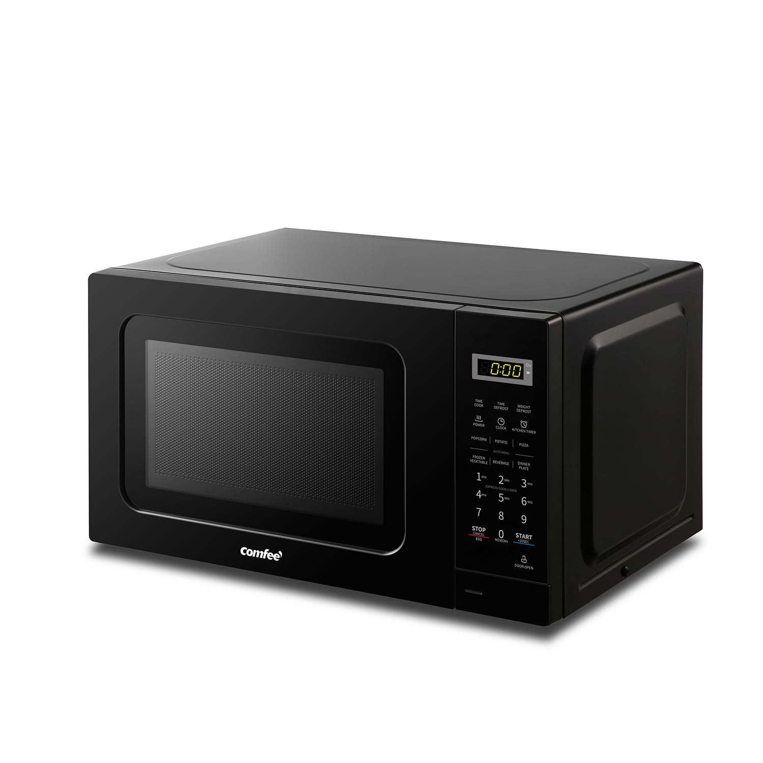 COMFEE' CM-M201K(BK) Countertop Microwave Oven with Express Cook, 6 Preset Menus and Kitchen Timer, 20L, 700W, Black COMFEE'