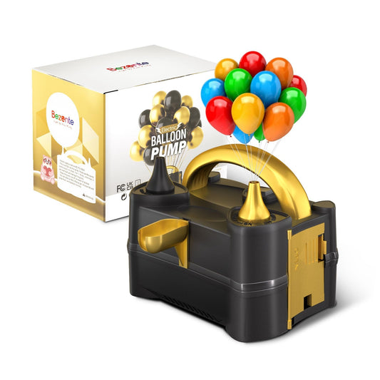 Bezente Balloon Pump Electric, Portable Balloon Inflator Pump Electric Air Pump for Balloons Dual Nozzle Electric Balloon Pump for Birthday Wedding Graduation Party Decorations - Available at All In One Marketplace Canada