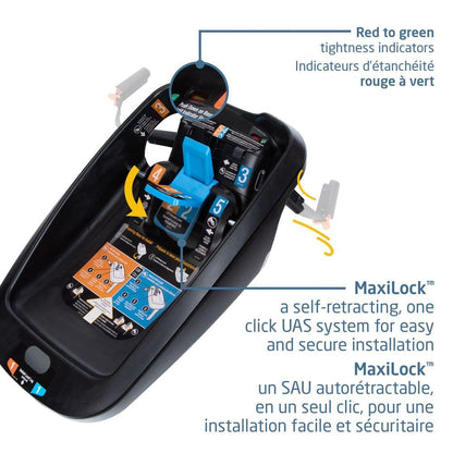 Maxi-Cosi Mico Luxe+ Infant Car Seat, Lightweight, Easy Install with MaxiLock™ Technology, Washable Seat Cover, ClimaFlow™ Ventilation, Side Impact Protection, EcoCare Fabrics Maxi-Cosi