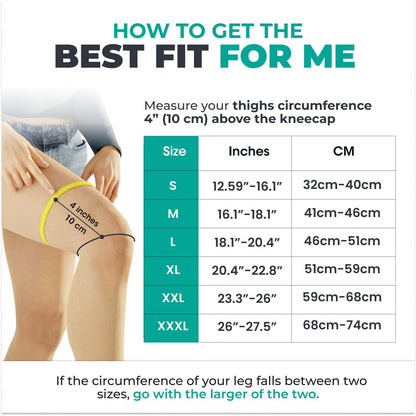 MODVEL 2 Pack Compression Knee Braces for Men & Women – Knee Support Sleeves for Sports, Workouts, Running, Weightlifting, Basketball, Volleyball – Joint Knee Pain Relief
