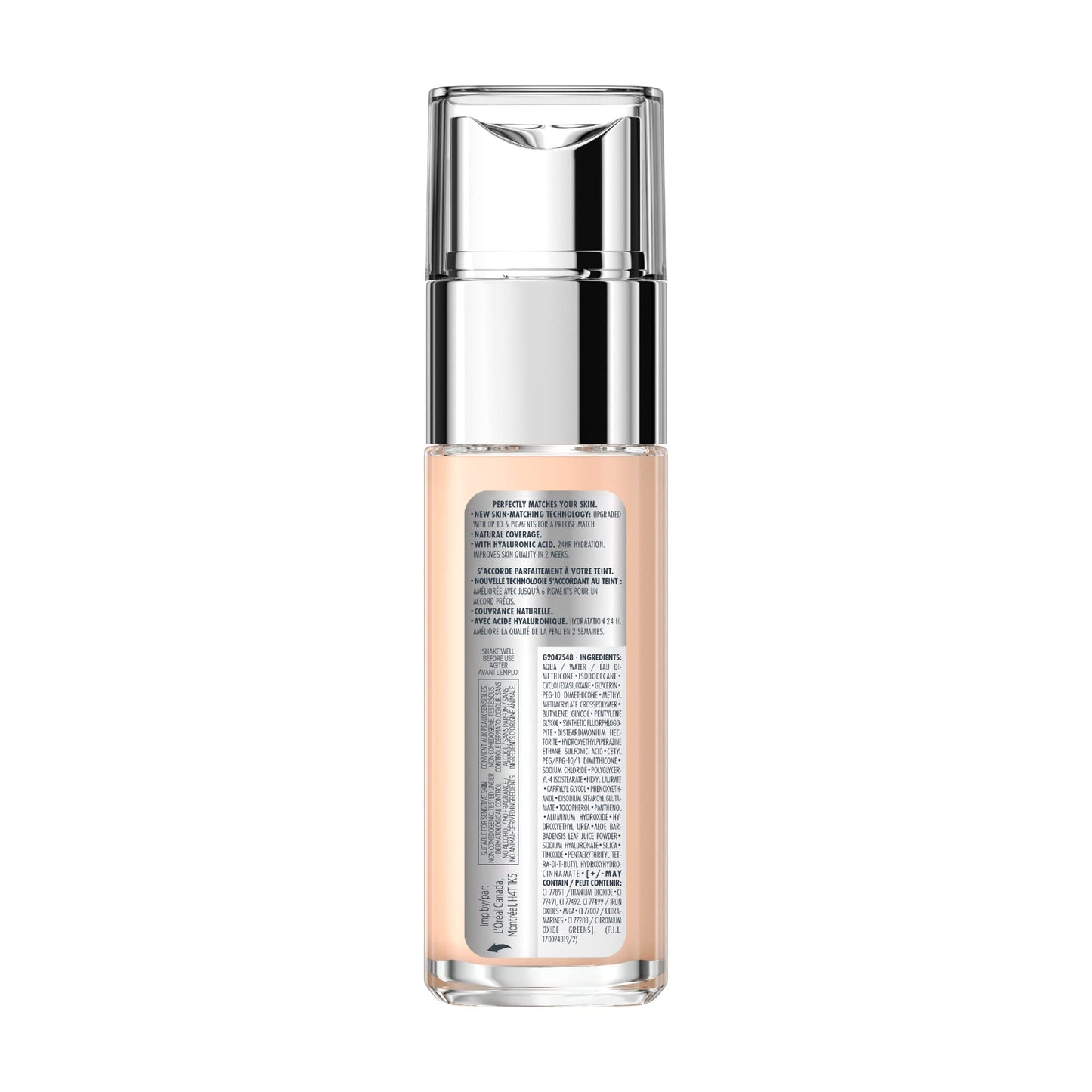 L’Oréal Paris True Match Super-Blendable Liquid Foundation, Skincare Infused with Moisturizing Cream & Hyaluronic Acid, 30 ml, Shade: 2C Rose Vanilla L'Oreal Paris