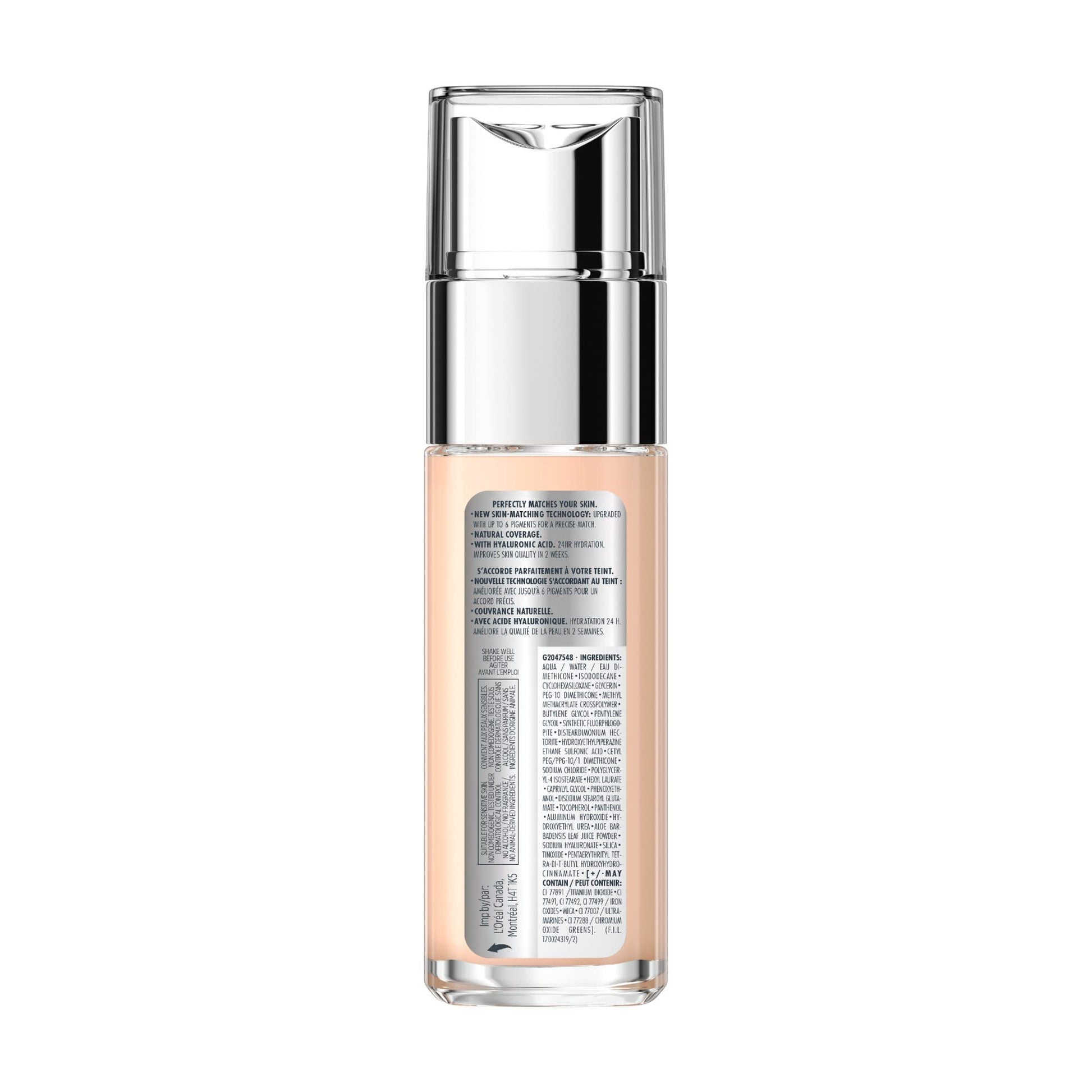 L’Oréal Paris True Match Super-Blendable Liquid Foundation, Skincare Infused with Moisturizing Cream & Hyaluronic Acid, 30 ml, Shade: 2C Rose Vanilla L'Oreal Paris
