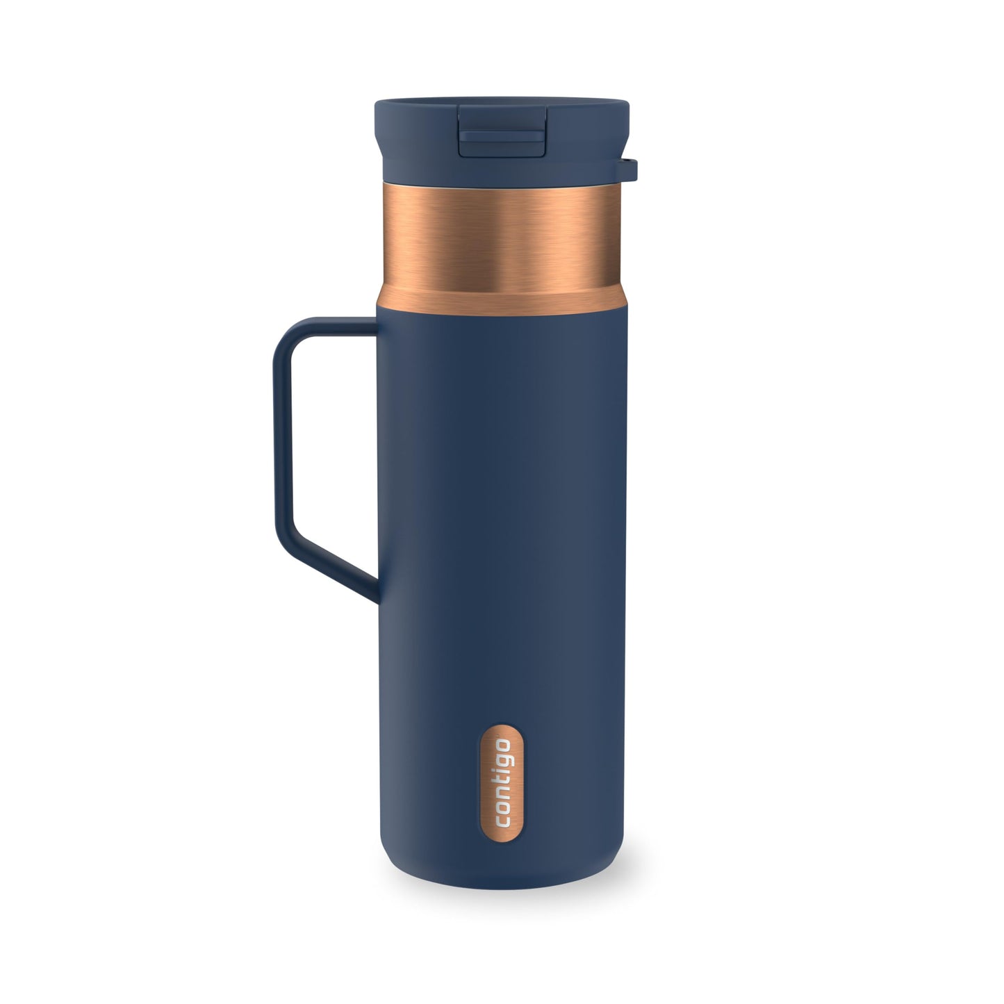 Contigo SnapSeal 20 oz Travel Mug w/Side Handle | Vacuum-Insulated Stainless Steel for Hot Coffee & Tea or Cold Drinks | Spill-Proof Lid w/Straw Compatibility | BPA & Lead-Free | Dishwasher Safe 🍁 All In One Marketplace Canada
