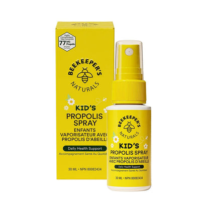 BEEKEEPER'S NATURALS Propolis Throat Spray for Kids - Made with 77mg Bee Propolis Extract - Natural Immune Support & Sore Throat Relief - Has Antioxidants & Gluten-Free (1.06 oz)