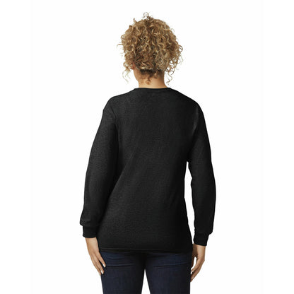 Gildan Men's Ultra Cotton Long Sleeve T-Shirt, Style G2400, Multipack, Black (3-Pack), Medium