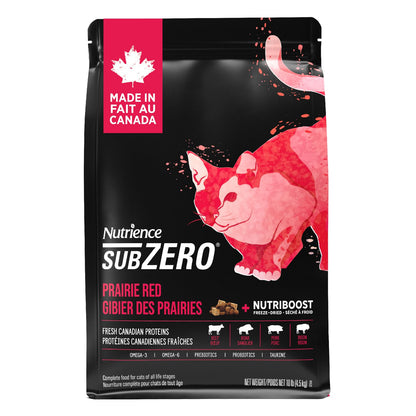 Nutrience High Protein Subzero Cat Food Dry, 4.5 kg (10 lb), Canadian Prairie Red, Dry Cat Food, Nourriture Pour Chat, Manger Pour Chat 🍁 All In One Marketplace Canada