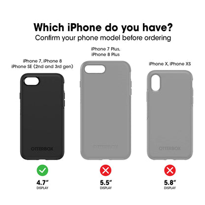 OtterBox Defender Series Case for iPhone SE (3rd and 2nd gen) and iPhone 8/7 - Retail Packaging - Black
