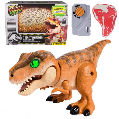 PRIMAL HATCH Jurassic World Interactive Toy Dinosaur & Egg, Hatch & Train Your own Baby Dino with 100+ Sounds & Reactions, Kids Toys for Boys & Girls Aged 5 & Up