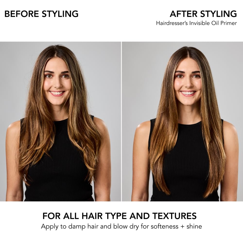 Bumble and bumble. Hairdresser's Invisible Oil Heat/UV Protection Leave-In Conditioner Hair Primer | Hydrating, Anti Frizz, Color Safe | Straight, Coily | With Argan Oil + Coconut Oil, 60 ml Bumble and bumble