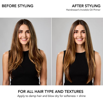 Bumble and bumble. Hairdresser's Invisible Oil Heat/UV Protection Leave-In Conditioner Hair Primer | Hydrating, Anti Frizz, Color Safe | Straight, Coily | With Argan Oil + Coconut Oil, 60 ml Bumble and bumble