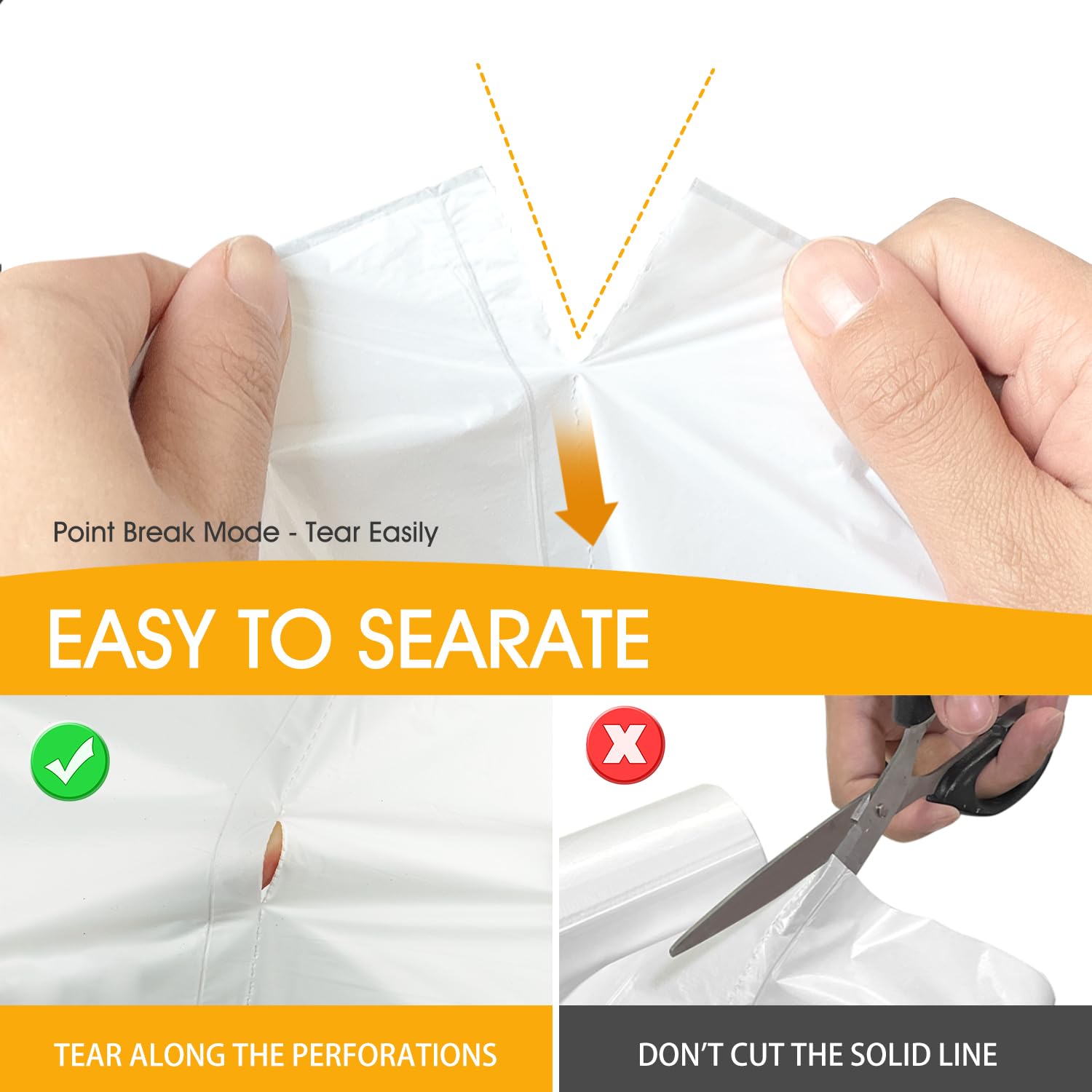 150 Count Garbage Bags 30 Litres/8 Gallon Kitchen Trash Bags Medium Unscented White Garbage Can Liners - Available at All In One Marketplace Canada