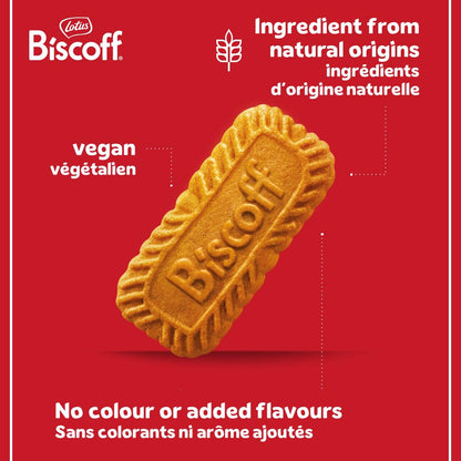 Lotus Biscoff Caramelized Cookies, 10 x 250g Packs – Ingredients from Natural Origins, Vegan, No Colours or Added flavours, 2.5kg Lotus