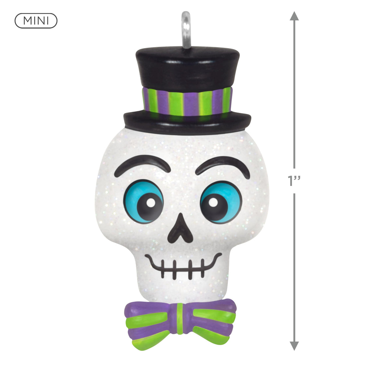 Mini ornement d'Halloween Hallmark Keepsake 2025 de 2,5 cm, petit crâne effrayant, décorations d'Halloween