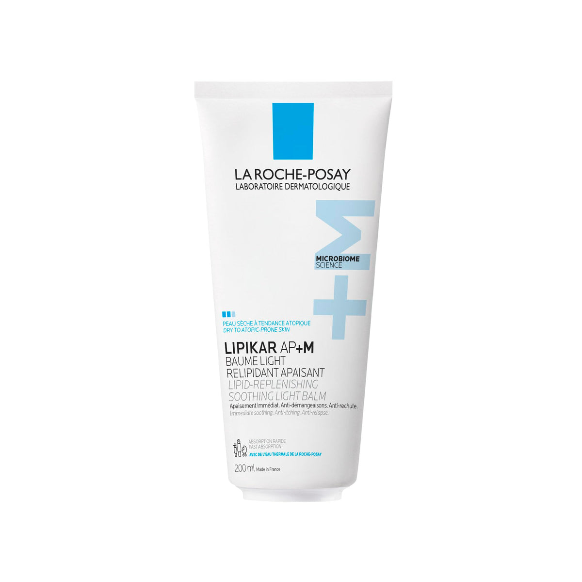 La Roche Posay Lipikar Baume Light AP+M, Body Lotion for Dry Skin, Lightweight Moisturizer with Shea Butter & Niacinamide for Body, Face & Hands, Fragrance Free, Recommended by Dermatologists, 200mL
