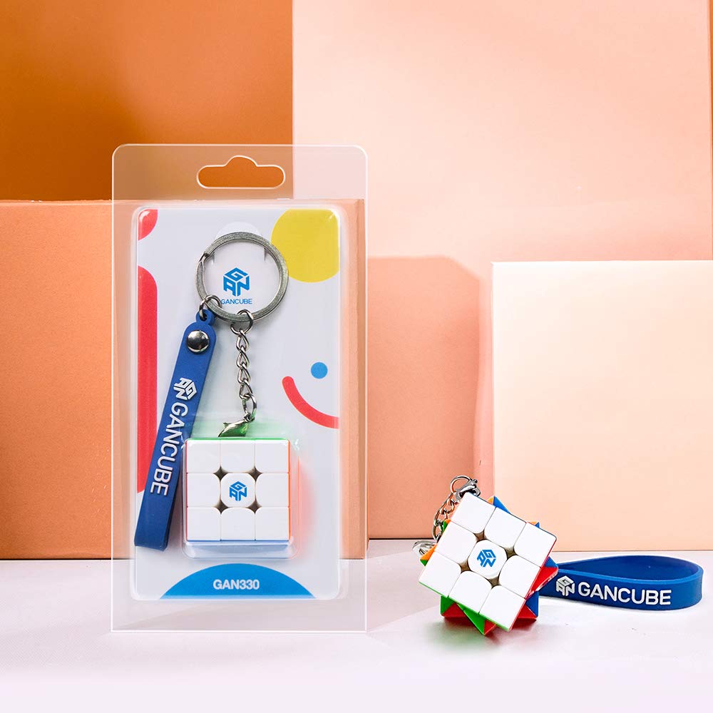 GAN 330 Mini Cube Key Ring 3x3 Speed Cube Keychains, Stocking Stuffers Christmas New Year Holiday Birthday Gifts for Kids Teens Beginners Carry On, 1.2 Inch (Standard Version) 🍁 All In One Marketplace Canada