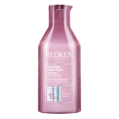 Redken Volume Injection Shampoo, Lightweight Volumizing Shampoo For Fine Hair, Instantly Creates Lift And Body For Flat Hair, Paraben Free, 10.1 oz - Available at All In One Marketplace Canada