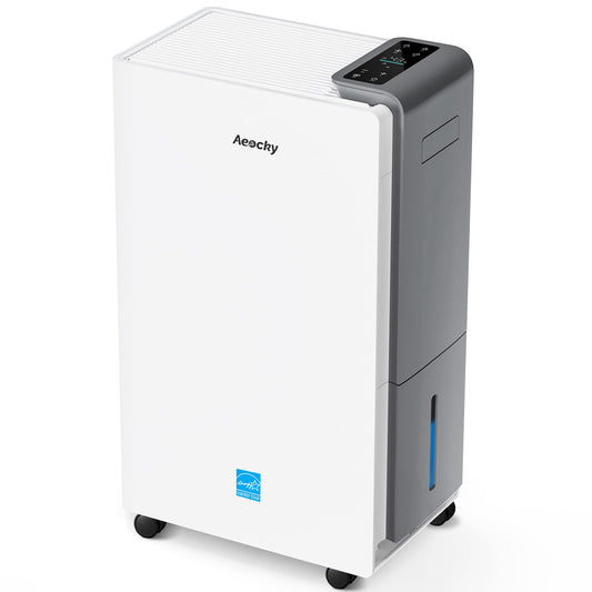 AEOCKY 4500 Sq.Ft Most Efficient Energy Star 2025 Dehumidifier, Max 80 Pint/D Smart Compressor Dehumidifier with Drain Hose, Intelligent Humidistat,for Basement,Bedroom,Home,Bathroom