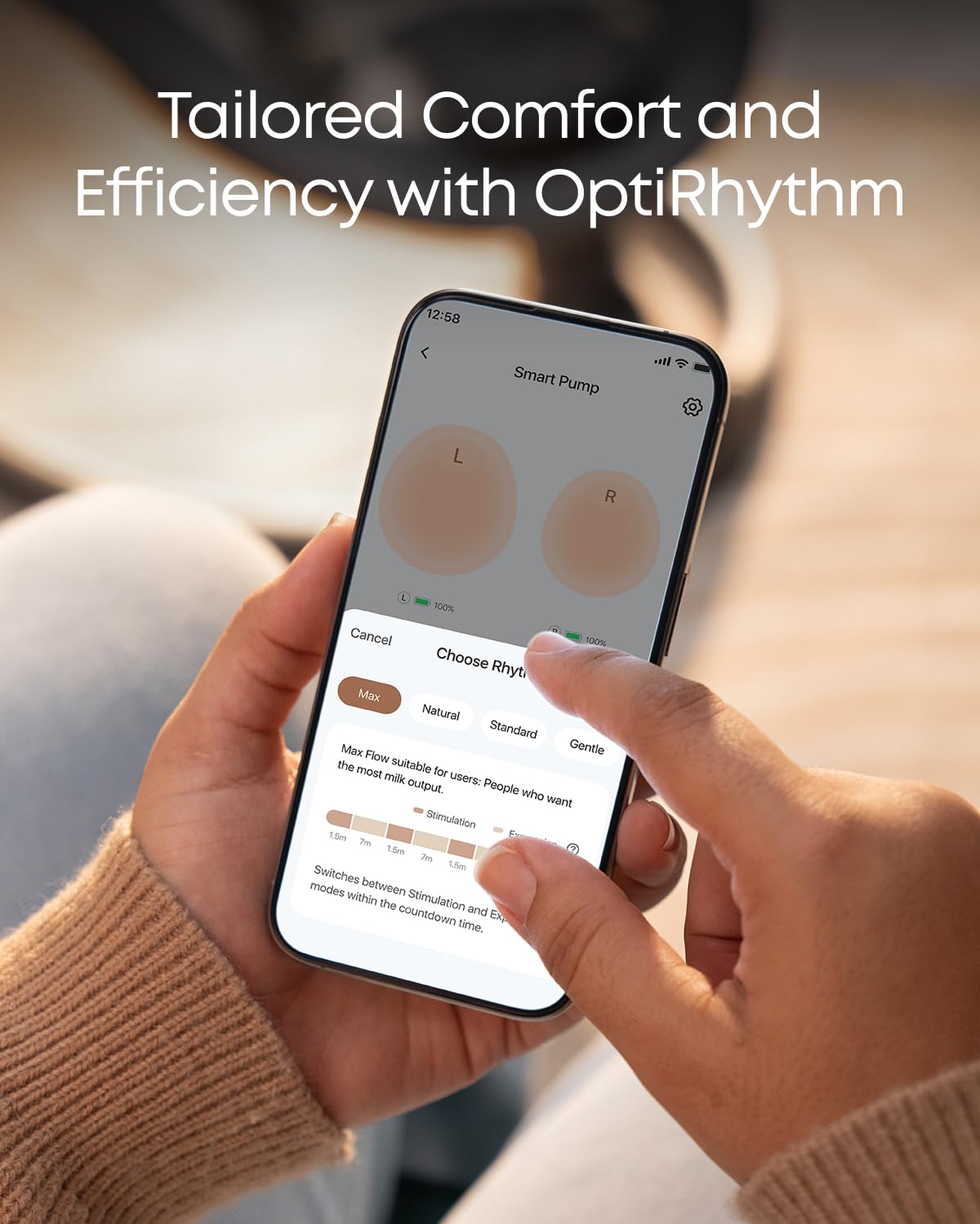 eufy Security Breast Pump Series S1, Hands-Free Electric Breast Pump with Heating Tech, App Control, Personalized Smart Rhythm, Hospital Grade Suction, Portable, Discreet, Leak-Proof & Ultra-Quiet