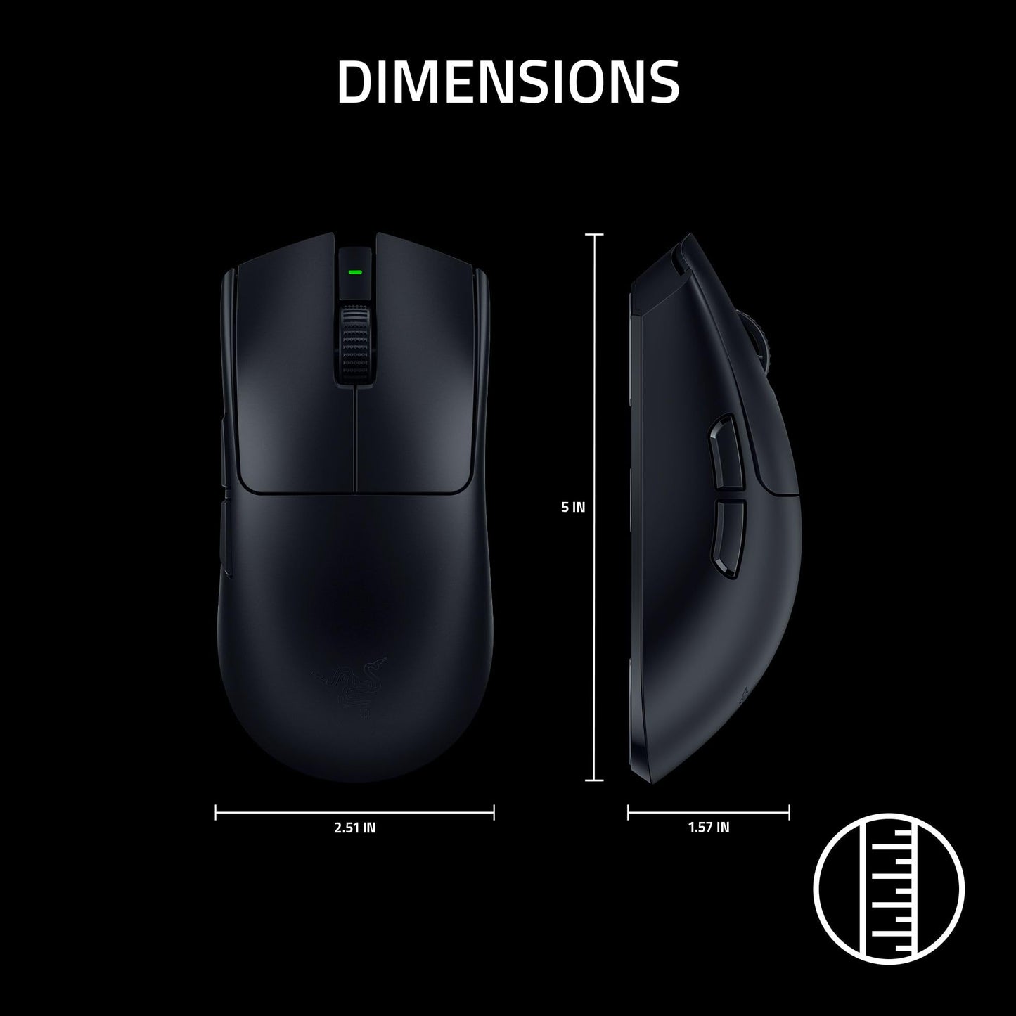 Razer Viper V3 Pro Wireless Esports Gaming Mouse, 54g Lightweight, Black