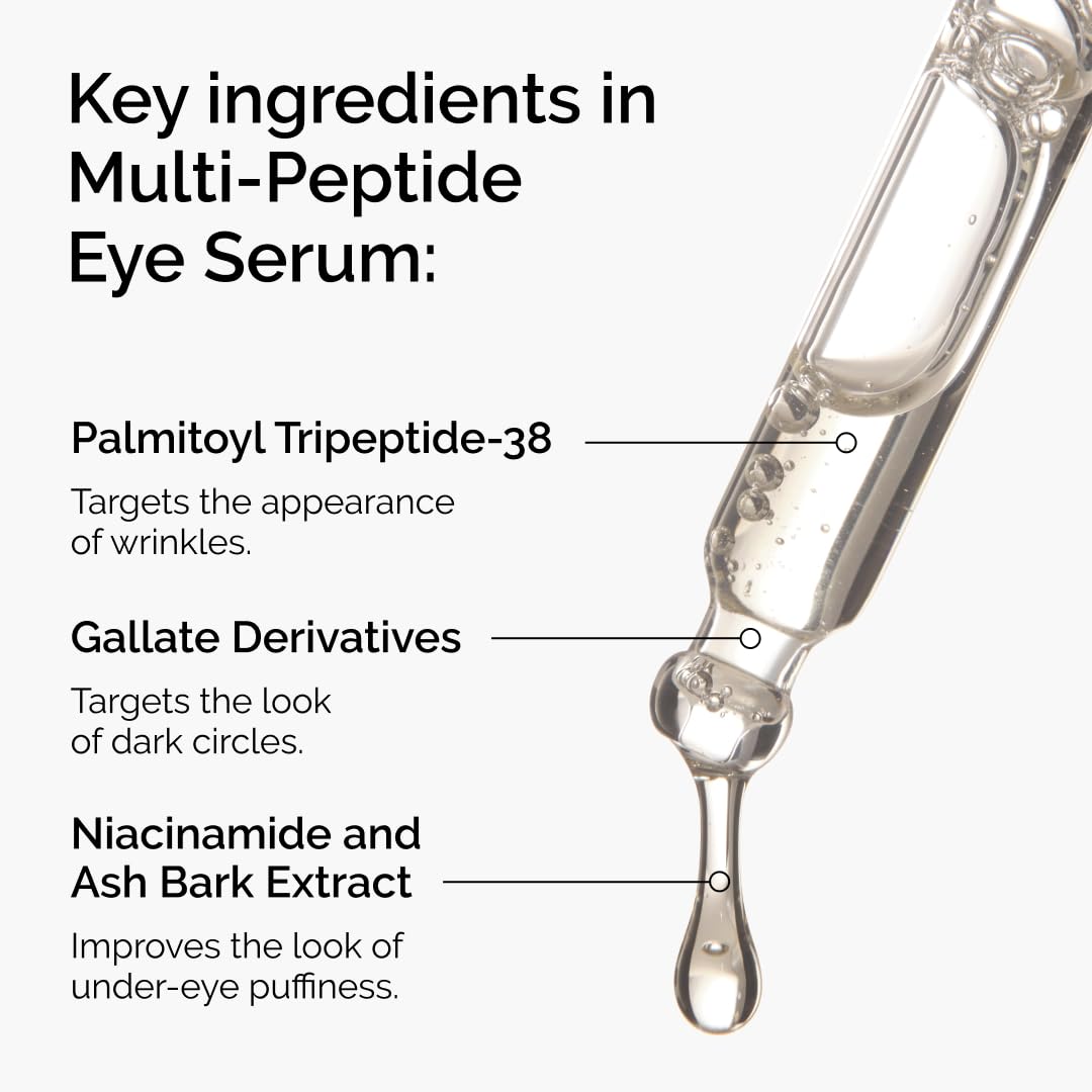 The Ordinary Multi-Peptide Eye Serum, Anti-Aging Formula for Crow’s Feet, Dark Circles & Puffiness, 15 ml - Available at All In One Marketplace Canada