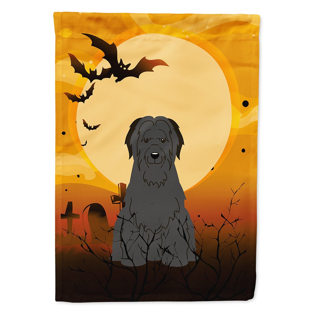 Caroline's Treasures BB4347CHF Halloween Briard Black Flag Canvas House Size, Large, Multicolor