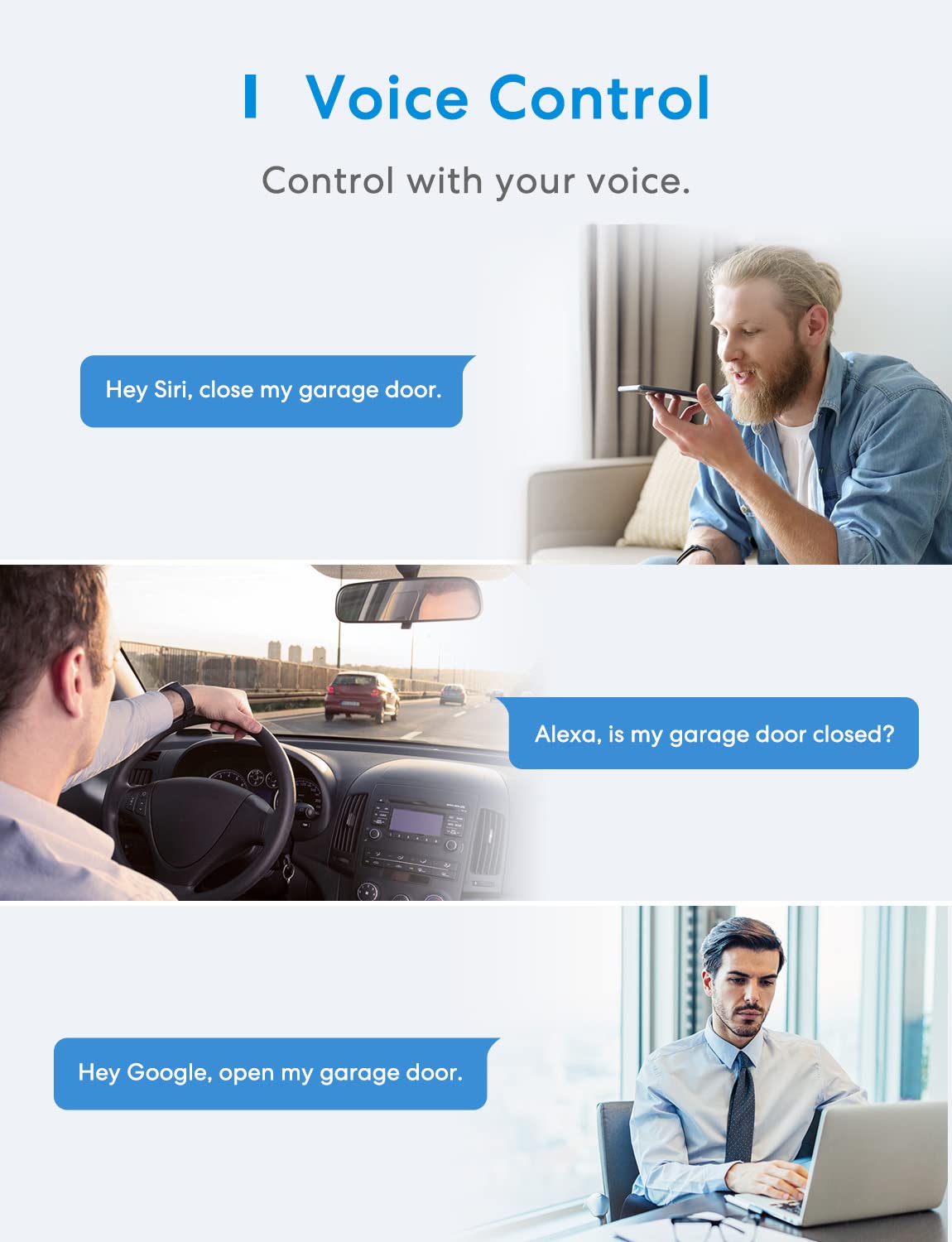 meross Smart Garage Door Sensor, Apple HomeKit Supported meross
